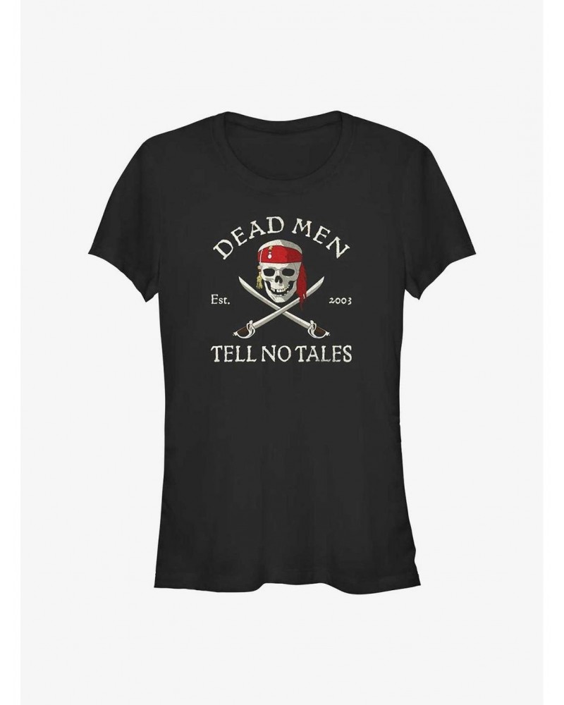 Disney Pirates of the Caribbean Dead Men Tell No Tales Girls T-Shirt $10.96 T-Shirts