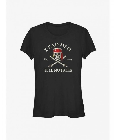 Disney Pirates of the Caribbean Dead Men Tell No Tales Girls T-Shirt $10.96 T-Shirts