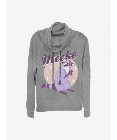 Disney Pocahontas Pastel Meeko Cowlneck Long-Sleeve Girls Top $14.82 Tops