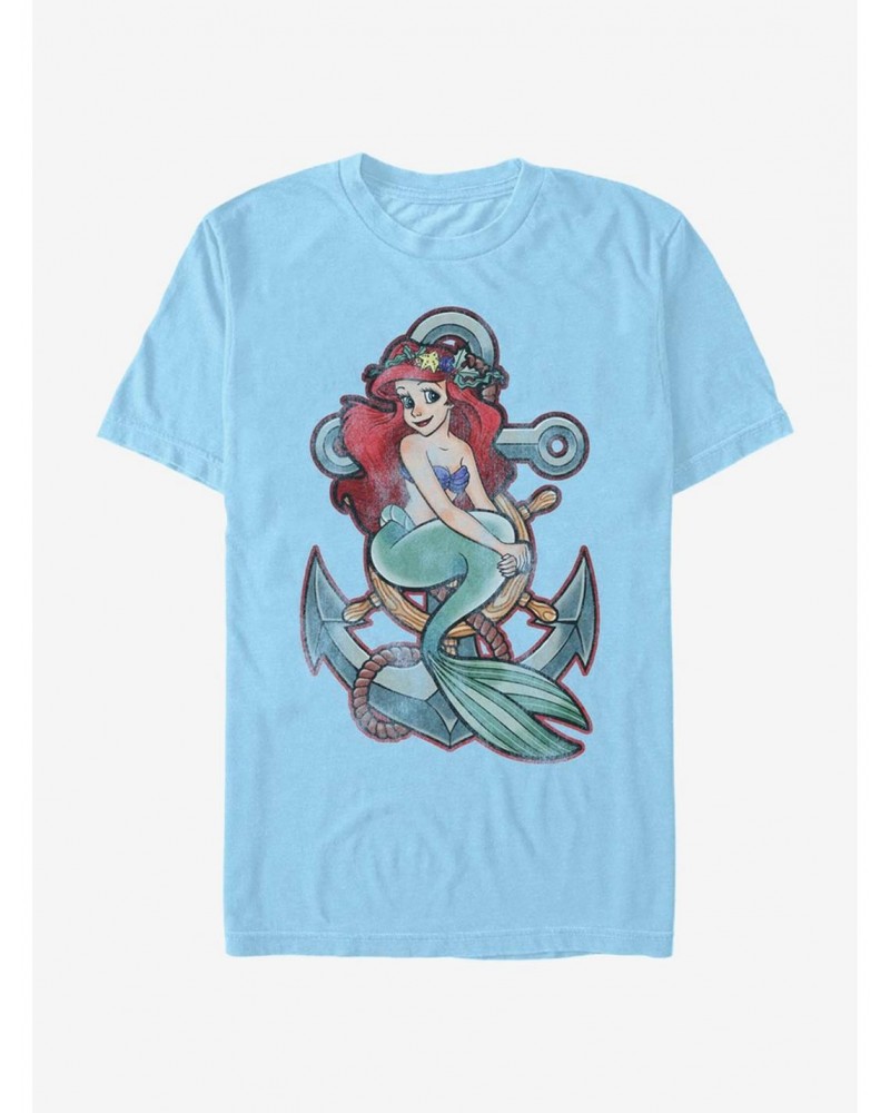 Disney The Little Mermaid Anchor Mermaid T-Shirt $8.84 T-Shirts