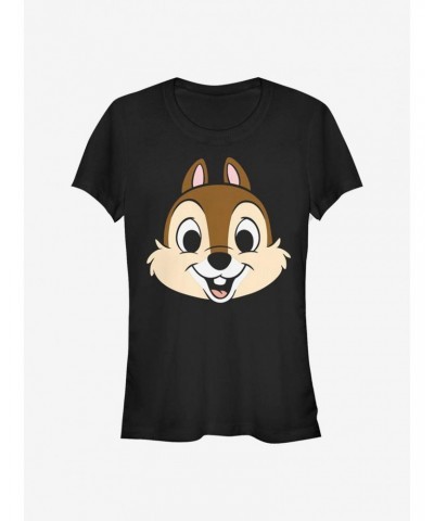 Disney Chip N' Dale Chip Big Face Girls T-Shirt $9.21 T-Shirts