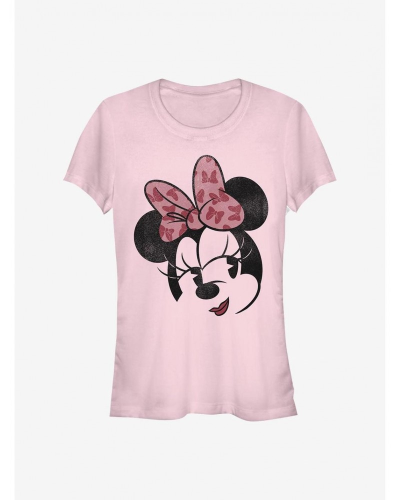 Disney Minnie Mouse Minnie Face Girls T-Shirt $8.47 T-Shirts