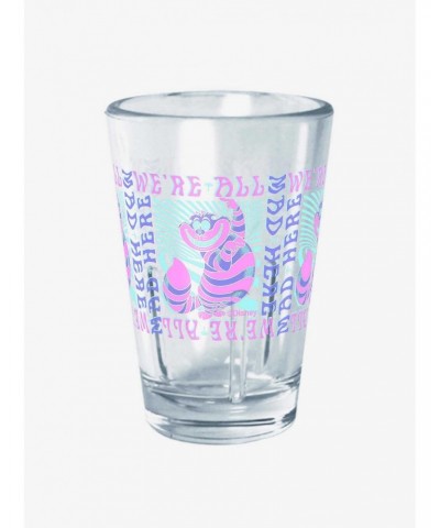 Disney Alice in Wonderland Cheshire Mad Here Trip Mini Glass $4.77 Glasses