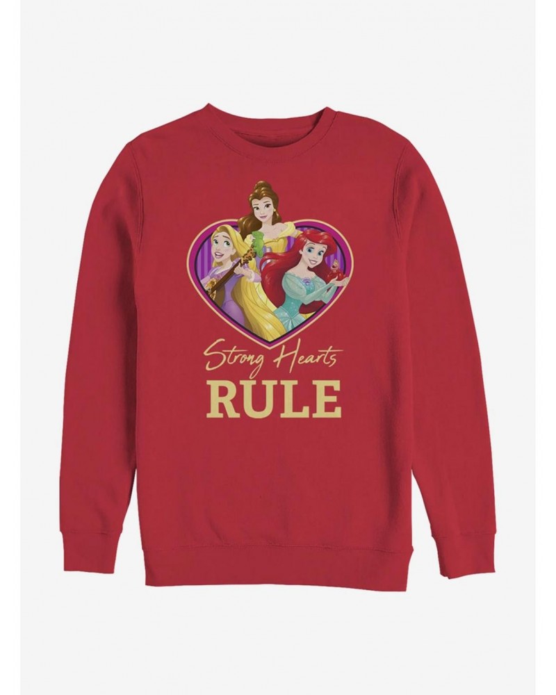 Disney Princess Strong Hearts Rule Crew Sweatshirt $11.81 Sweatshirts