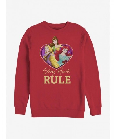 Disney Princess Strong Hearts Rule Crew Sweatshirt $11.81 Sweatshirts