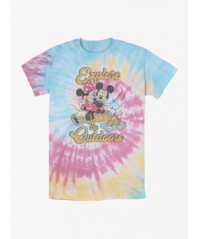 Disney Mickey Mouse Explore The Outdoors Tie Dye T-Shirt $12.43 T-Shirts