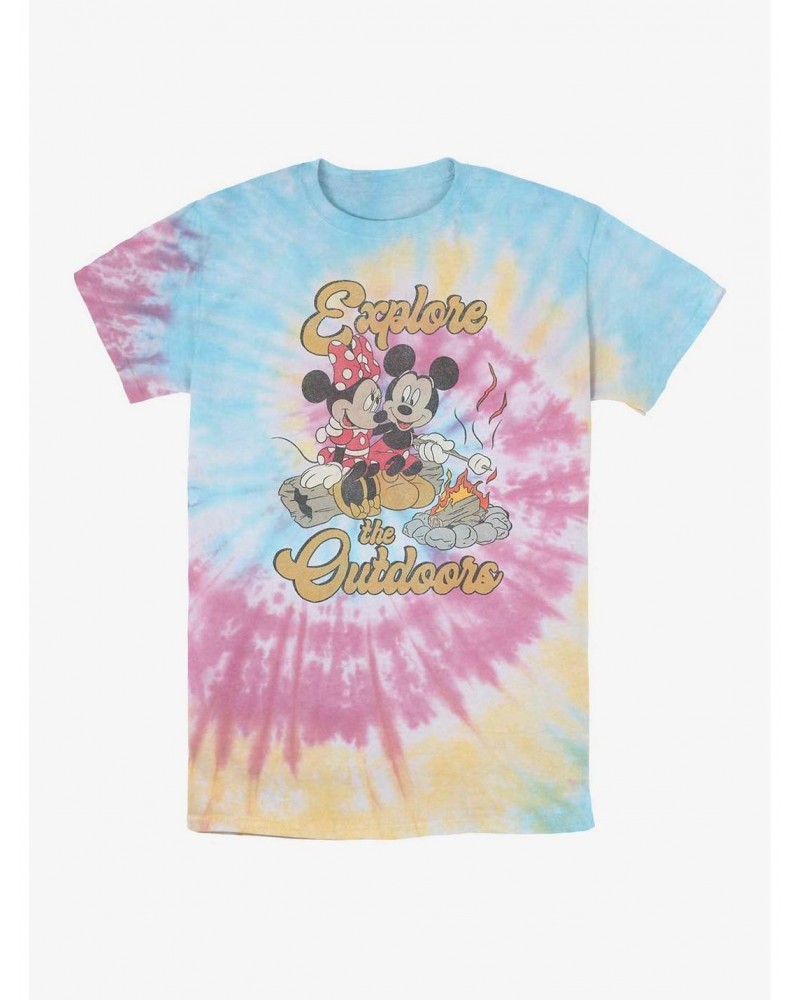 Disney Mickey Mouse Explore The Outdoors Tie Dye T-Shirt $12.43 T-Shirts