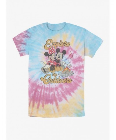 Disney Mickey Mouse Explore The Outdoors Tie Dye T-Shirt $12.43 T-Shirts