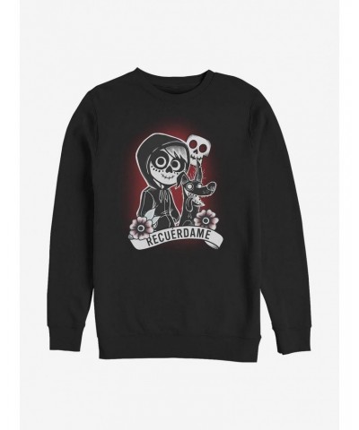 Disney Pixar Coco Recuerdame Tattoo Crew Sweatshirt $16.97 Sweatshirts