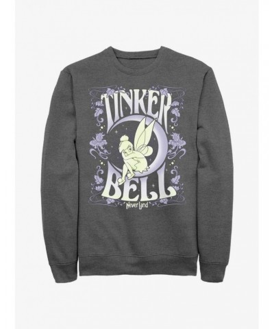 Disney Tinker Bell Floral Fairy Poster Sweatshirt $15.13 Sweatshirts