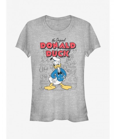 Disney Donald Duck Original Donald Sketchbook Girls T-Shirt $8.22 T-Shirts