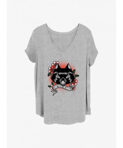 Disney Hocus Pocus Binx Cat Girls T-Shirt Plus Size $13.29 T-Shirts