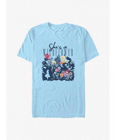 Disney Alice In Wonderland She's A Wildflower T-Shirt $11.47 T-Shirts