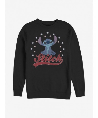 Disney Lilo & Stitch Star Banner Crew Sweatshirt $16.24 Sweatshirts