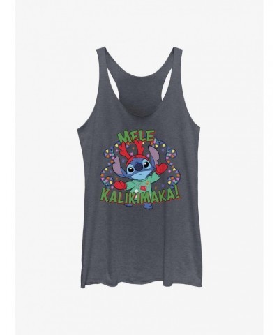 Disney Lilo & Stitch Mele Kalikimaka Merry Christmas in Hawaiian Girls Tank $12.17 Tanks