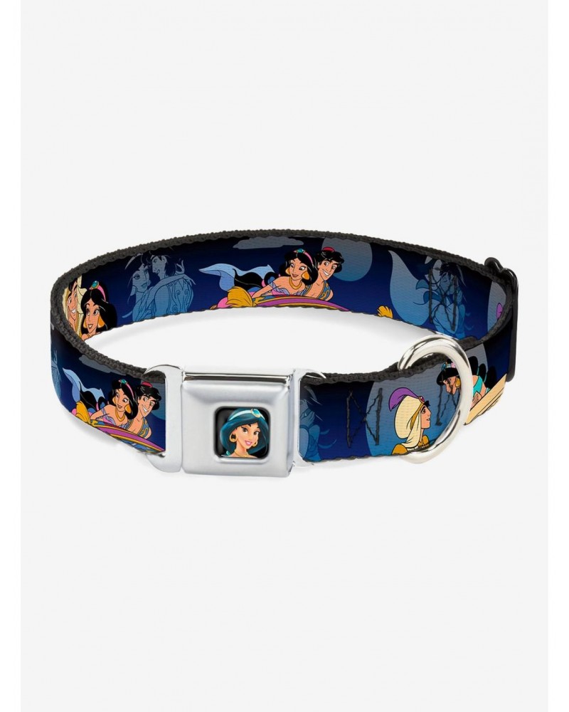 Disney Aladdin Jasmine Scenes Seatbelt Buckle Dog Collar $7.72 Pet Collars