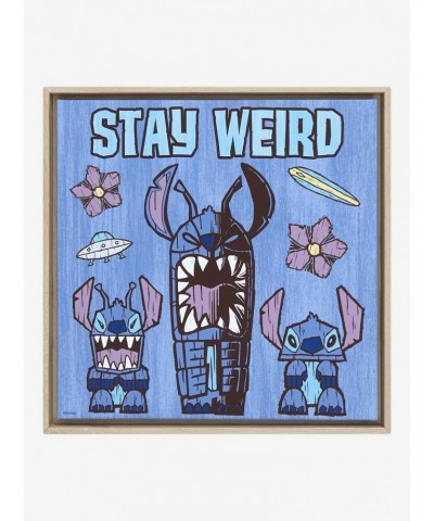 Disney Lilo & Stitch Stay Weird Canvas Wall Art $6.24 Merchandises