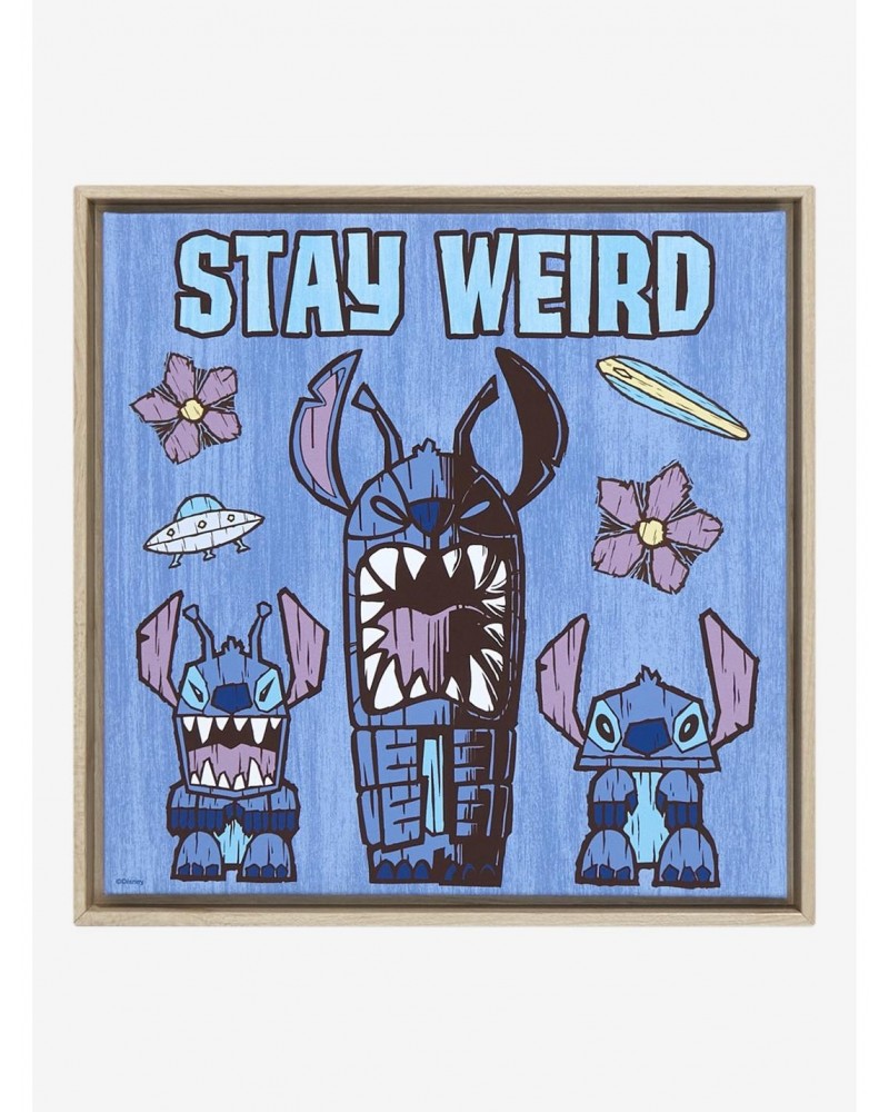 Disney Lilo & Stitch Stay Weird Canvas Wall Art $6.24 Merchandises