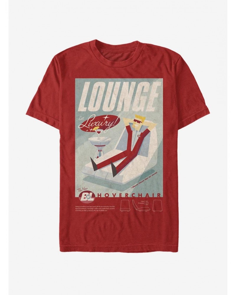 Disney Pixar Wall-E Lounge Hoverchair Poster T-Shirt $8.13 T-Shirts