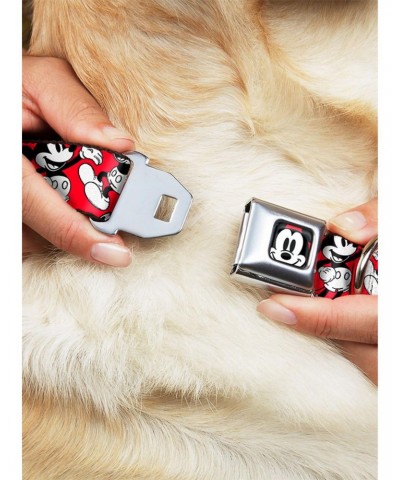 Disney Mickey Mouse Poses Scattered Seatbelt Buckle Dog Collar $8.22 Pet Collars