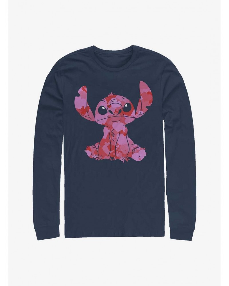 Disney Lilo & Stitch Heart Fill Long-Sleeve T-Shirt $12.17 T-Shirts