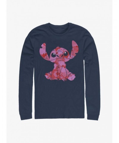 Disney Lilo & Stitch Heart Fill Long-Sleeve T-Shirt $12.17 T-Shirts