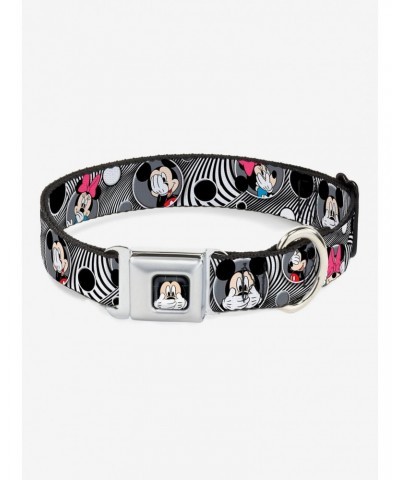 Disney Mickey Mouse Minnie Peek A Boo Seatbelt Buckle Dog Collar $7.97 Pet Collars