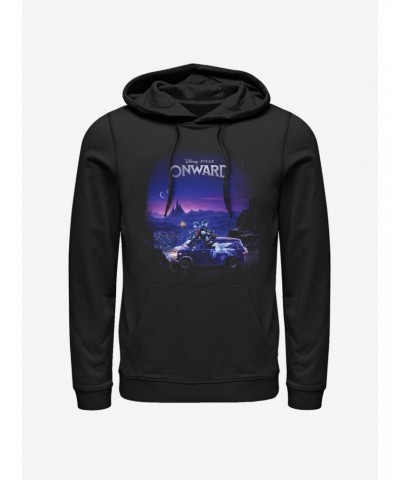 Disney Pixar Onward Poster Knockout Hoodie $21.55 Hoodies