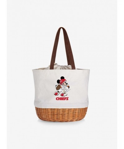 Disney Mickey Mouse NFL Kansas City Chiefs Canvas Willow Basket Tote $31.80 Totes