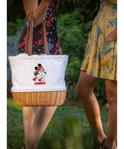 Disney Mickey Mouse NFL Kansas City Chiefs Canvas Willow Basket Tote $31.80 Totes