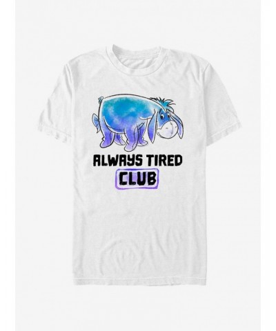 Disney Winnie The Pooh Eeyore Tired Club T-Shirt $10.28 T-Shirts