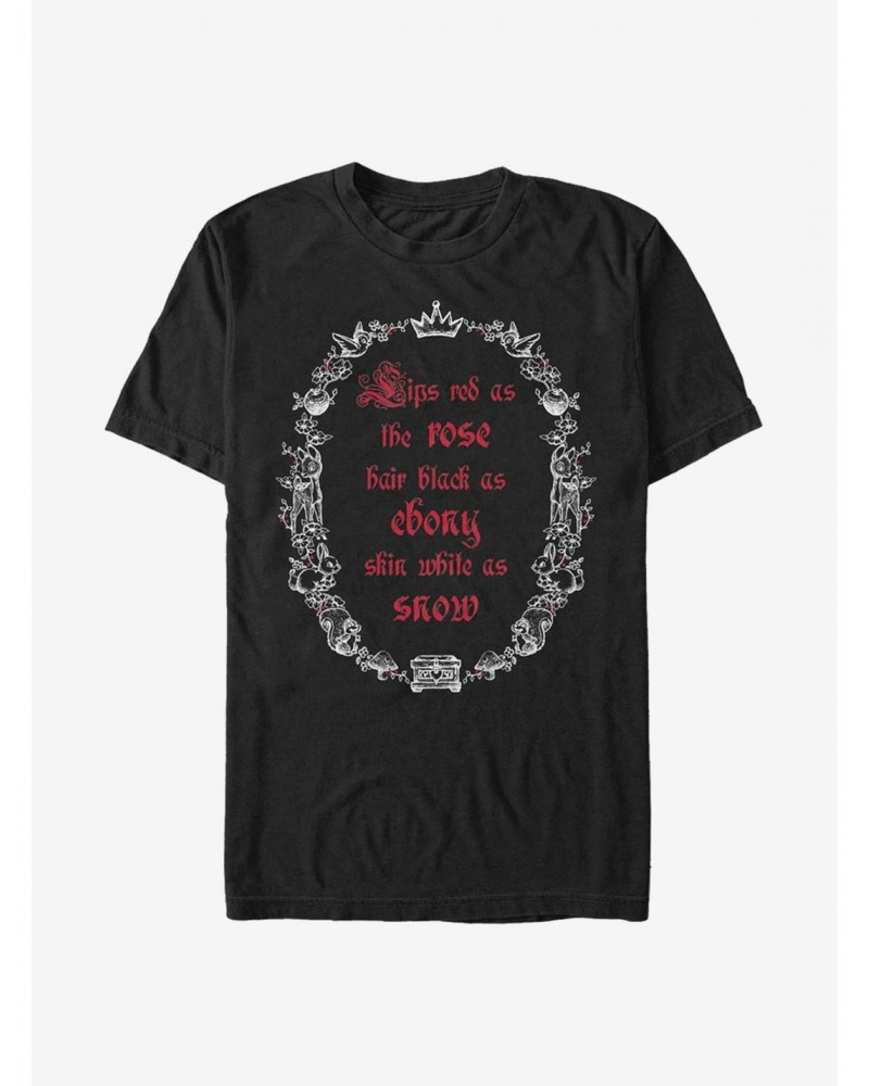 Disney Snow White And The Seven Dwarfs Black As Ebony T-Shirt $8.84 T-Shirts