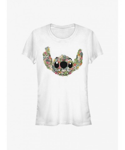 Disney Lilo & Stitch Floral Girls T-Shirt $11.45 T-Shirts