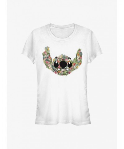 Disney Lilo & Stitch Floral Girls T-Shirt $11.45 T-Shirts