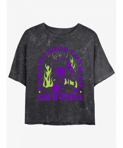 Disney The Owl House Not Your Cutie Mineral Wash Girls Crop T-Shirt $13.58 T-Shirts