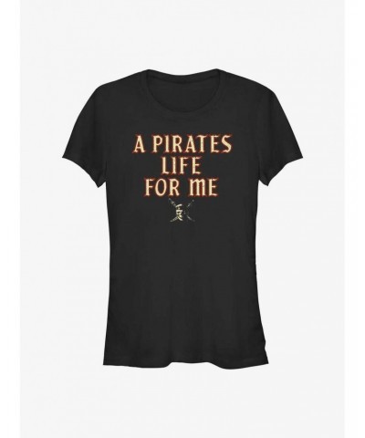 Disney Pirates of the Caribbean A Pirate's Life For Me Girls T-Shirt $10.21 T-Shirts