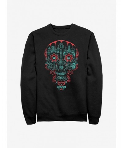 Disney Pixar Coco Craneo Muerto Crew Sweatshirt $11.44 Sweatshirts