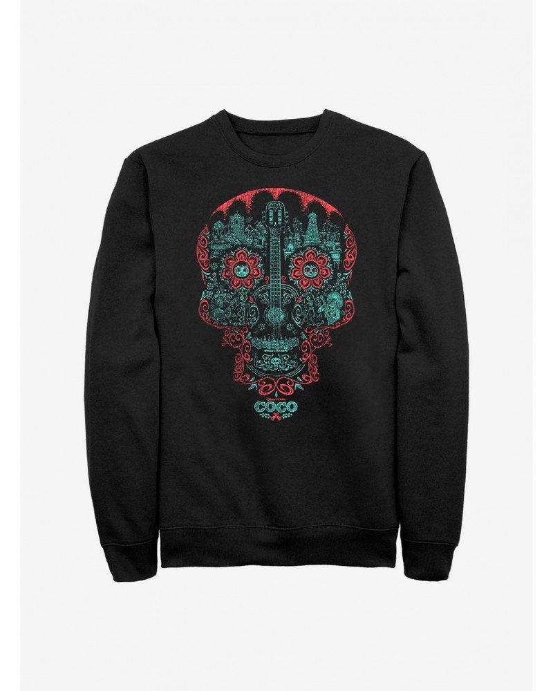 Disney Pixar Coco Craneo Muerto Crew Sweatshirt $11.44 Sweatshirts