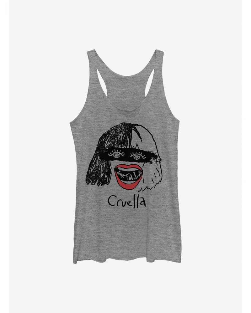 Disney Cruella Look Fabulous Girls Tank $8.55 Tanks