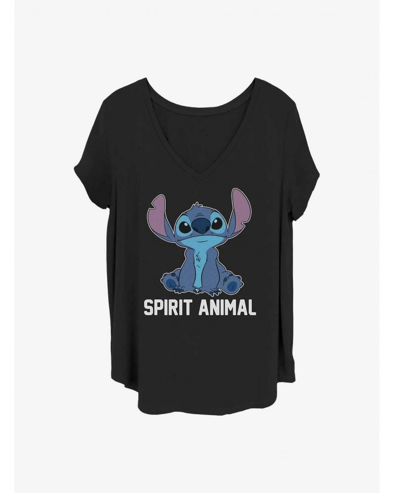 Disney Lilo & Stitch Spirit Animal Girls T-Shirt Plus Size $13.01 T-Shirts