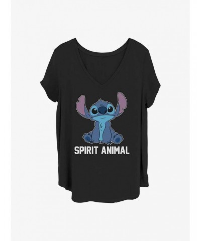 Disney Lilo & Stitch Spirit Animal Girls T-Shirt Plus Size $13.01 T-Shirts