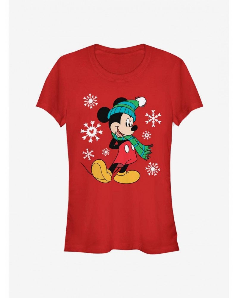 Disney Mickey Mouse Holiday Pose Classic Girls T-Shirt $11.70 T-Shirts