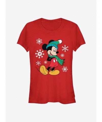 Disney Mickey Mouse Holiday Pose Classic Girls T-Shirt $11.70 T-Shirts