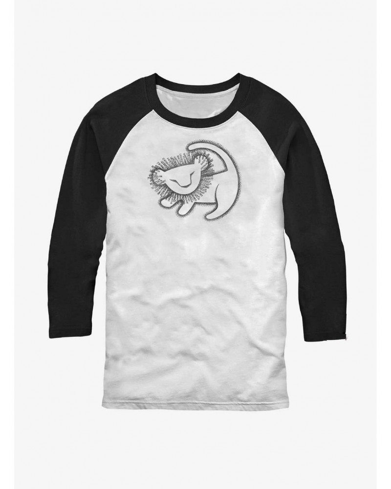 Disney The Lion King Simba Painting Raglan T-Shirt $13.58 T-Shirts