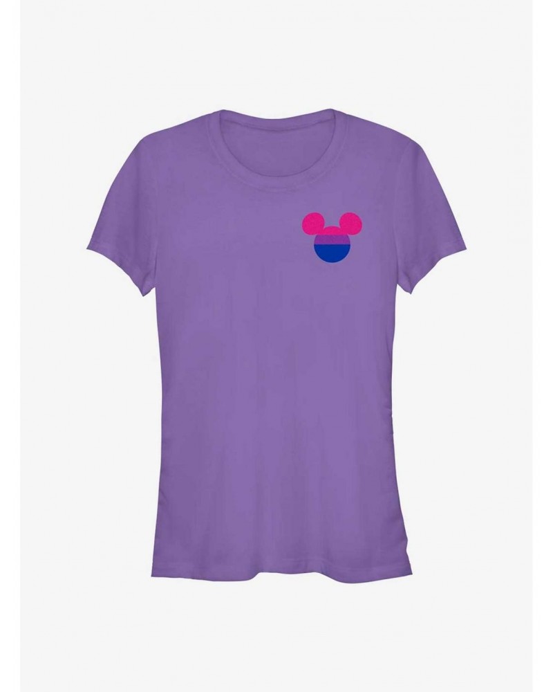 Disney Mickey Mouse Bisexual Badge Pride T-Shirt $8.96 T-Shirts