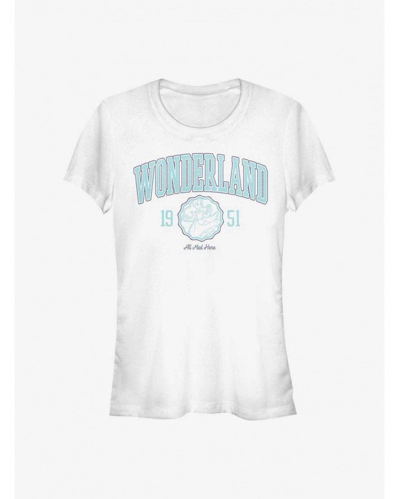 Disney Alice In Wonderland College Girls T-Shirt $8.47 T-Shirts