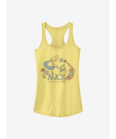 Disney Alice In Wonderland Alice And Rabbit Girls Tank $9.46 Tanks