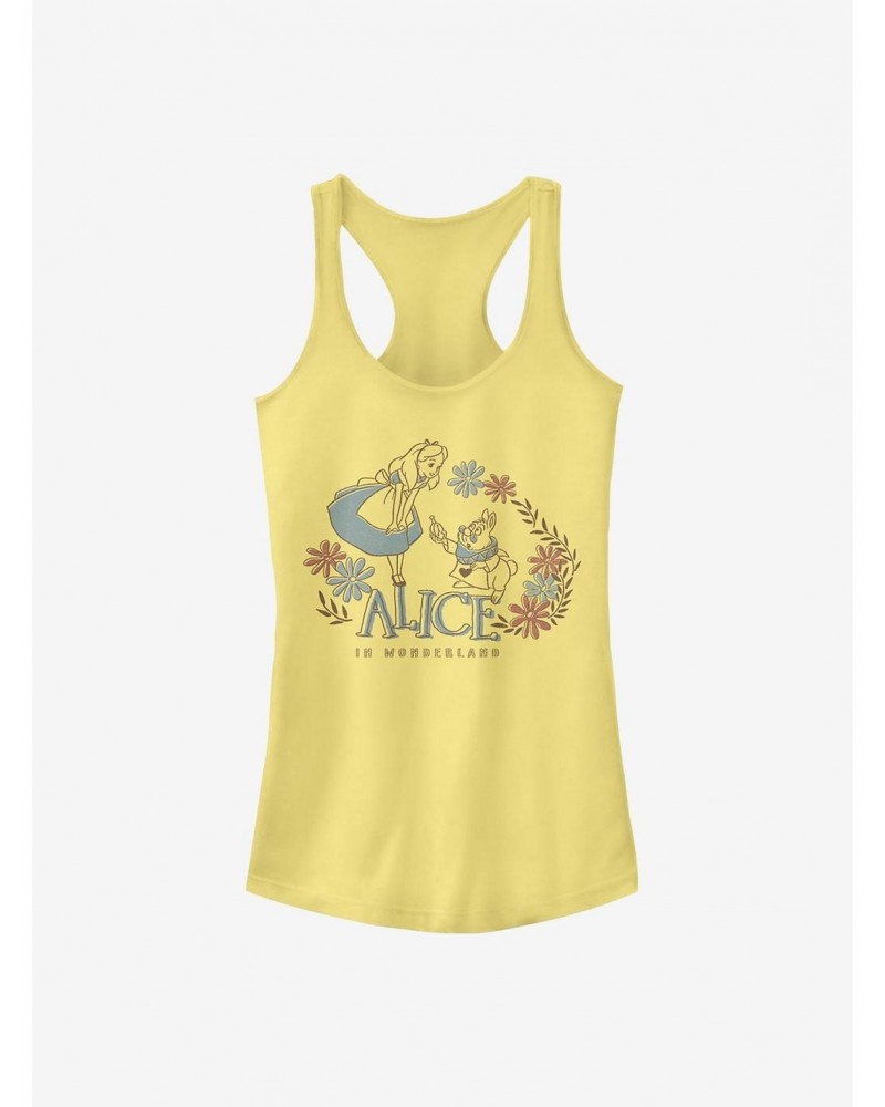 Disney Alice In Wonderland Alice And Rabbit Girls Tank $9.46 Tanks