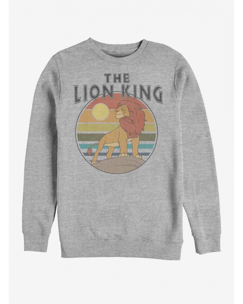 Disney The Lion King Retro King Crew Sweatshirt $14.76 Sweatshirts