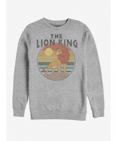 Disney The Lion King Retro King Crew Sweatshirt $14.76 Sweatshirts